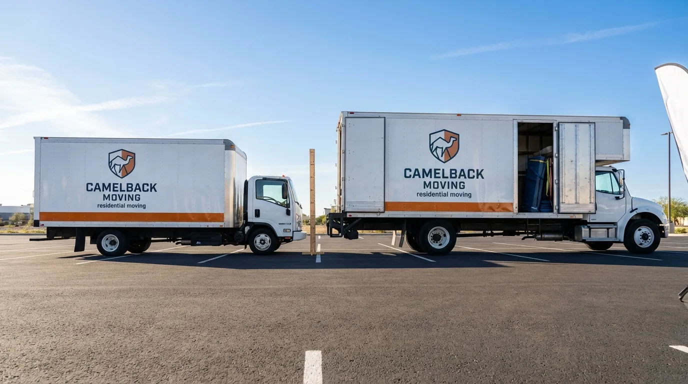 Moving truck size capacity guide in Raymond